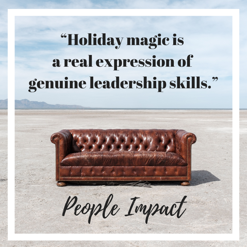 Holiday Magic is created by women. In homes and in organisations. It’s an unrecognized load and a leadership skill worth unpacking. #Podcast episode: anchor.fm/peopleimpactpo… #podcast #GenderEquity #LeadershipSkills