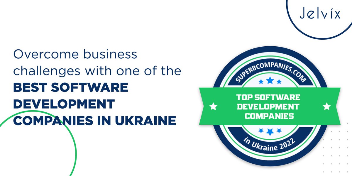 Jelvix's tweet image. Software from an experienced development company is an opportunity to get a software product that meets the company's needs.
We are honored to inform you that #Jelvix was recognized as one of the #TopSoftwareDevelopment Companies in Ukraine in 2022. superbcompanies.com/categories/sof…