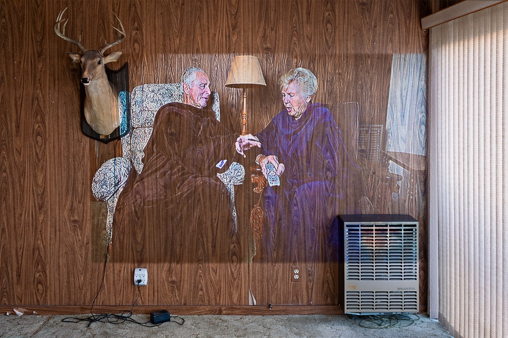 "Snuggies, Remote and Buck (from the series Memory Building)" © Annette LeMay Burke from the online exhibit Portrait: Self and Others. To view all the selected images please follow the link bit.ly/PPG-Portrait-S…

#fineartportrait #portrait #portraitphoto #memory #memoryphoto