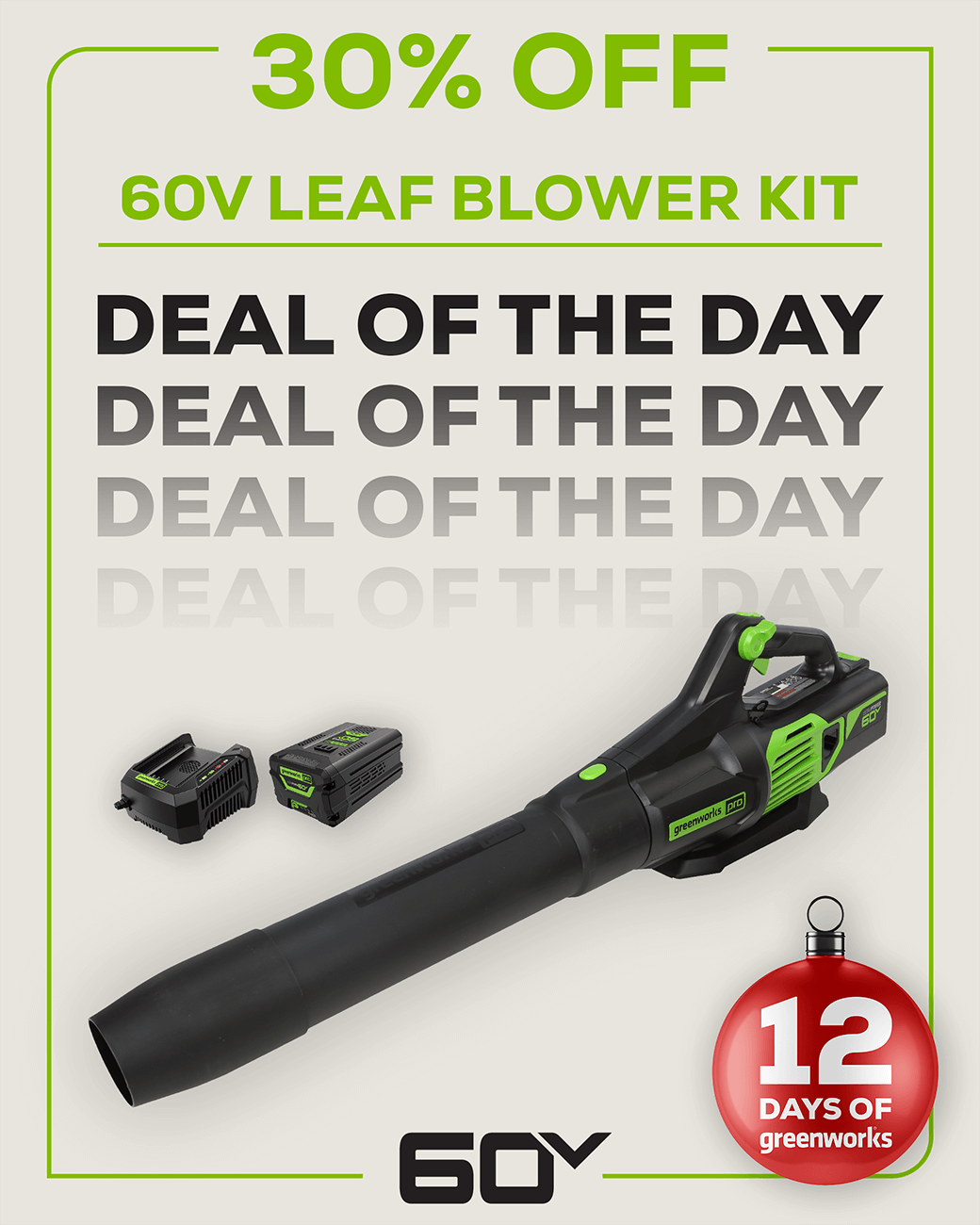 Greenworks on Twitter "Grab the Pro 60V 700 CFM Brushless Leaf Blower