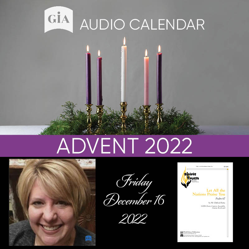 GIAPublications's tweet photo. Join us each day of Advent to celebrate this sacred season with Scripture, music, and reflection! Today's Advent Audio Calendar recording is brought to you by Jennifer Odegard.

Visit: https://t.co/2kfVzdznnD

#GIAmusic #WLPmusic #sacredmusic #advent #adventcalendar https://t.co/PQ90YUYOX8