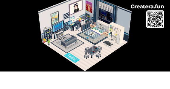 exerca1's tweet photo. My room with #CreateraMetaRoom ,
@Createra_ https://t.co/Gs3N06I87I