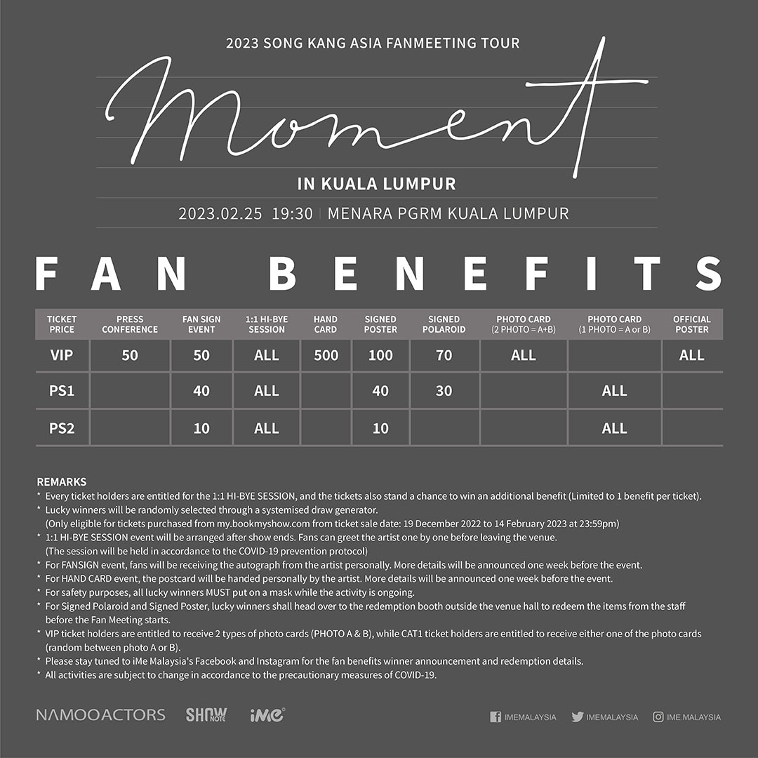 Malaysian Kpop Fans (MKF) on Twitter "[INFO] 2023 SONG KANG ASIA