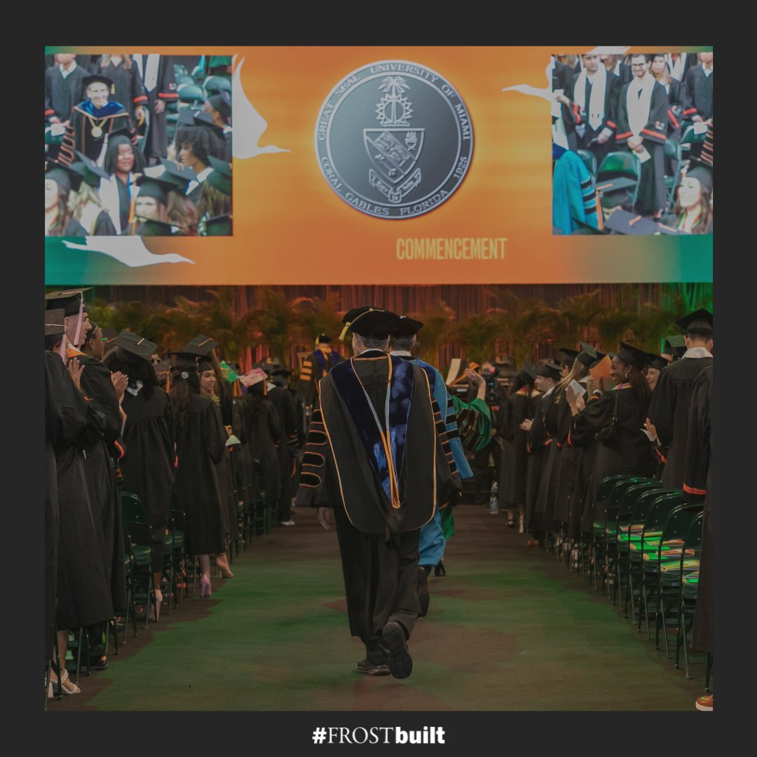 Congratulations to the graduating class during this year's #FallCommencement.🎓 As you embark on the next part of your journey, we wish each of our #FrostBuilt alums success as they continue on this path of knowledge, perseverance, &amp; commitment as leaders within their field.