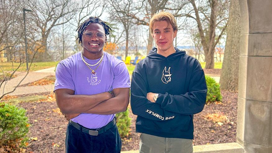 augieathletics's tweet photo. Featured on @Augustana_IL:

Check out the story on @AugieILfootball student-athletes, Aykeem Spivey '24 and Caden Foulke '24, forming their own online streetwear business featuring their designs.

🔗: https://t.co/cQVTQ9HuSt https://t.co/1pJK0S3CFr