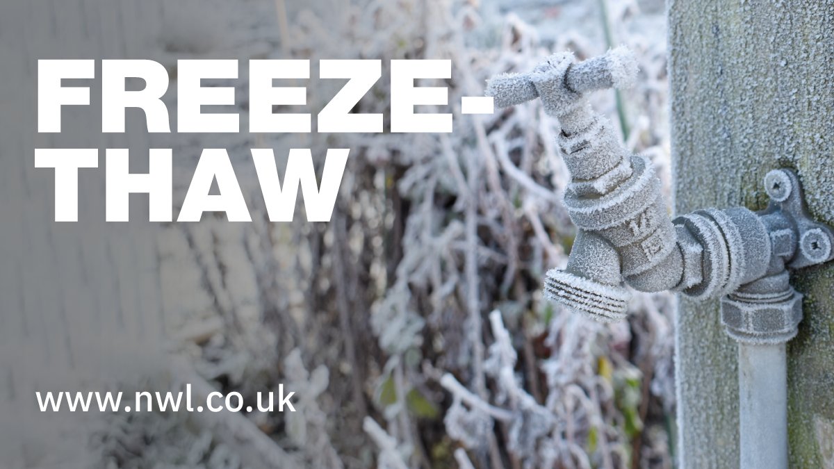 NorthumbrianH2O's tweet image. ❄️Milder weather is forecast for the coming days and we’re expecting this sudden change in temperature to impact our water networks, pipes, and plumbing.

This can cause an increase in leaks and bursts.

Please visit nwl.co.uk/winter for the latest information and advice.