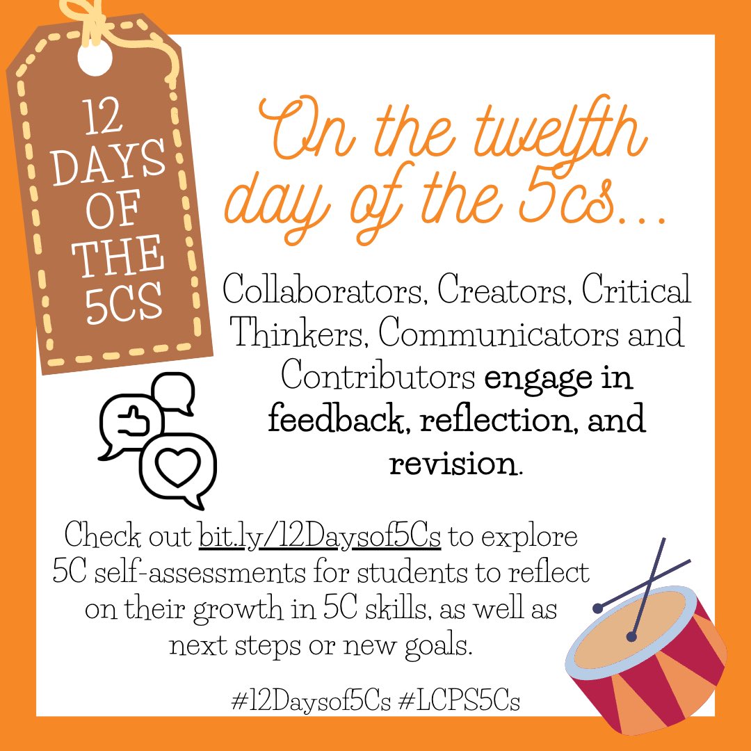On the twelfth day of the 5Cs… #12Daysof5Cs #LCPS5Cs bit.ly/12Daysof5Cs #WeareOneLCPS #lcps23
