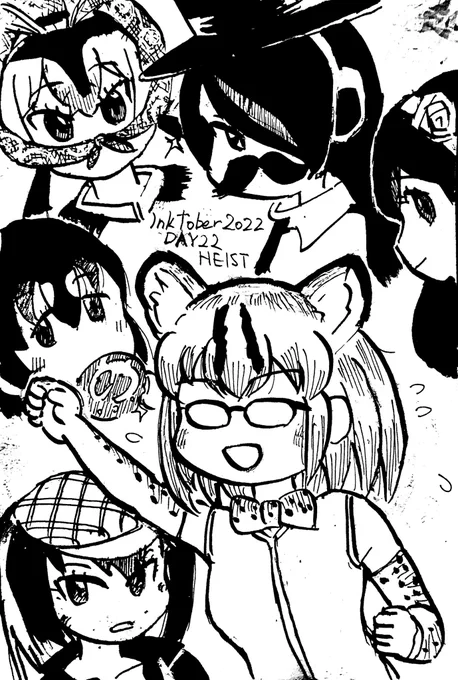 DAY21 HEIST
困るよ…強盗なんて概念は僕のけもフレにはないんだよ…だが描かねばならぬ…となると…
犯人はアイドルペッパブ〜(ベッパプー)
#inktober #inktober2022 #けものフレンズ 