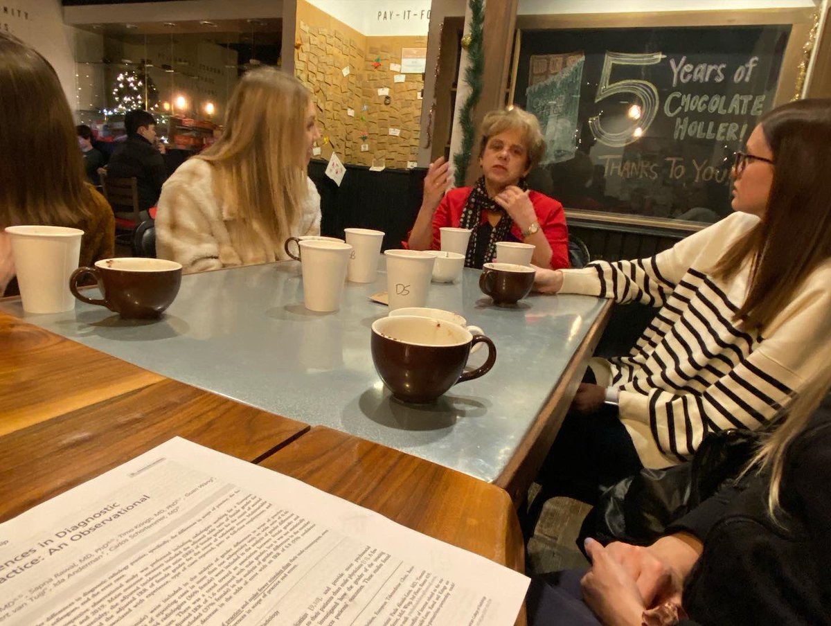 RadKatMD's tweet photo. Such a fun evening drinking hot chocolate with these awesome #radchicks at our Women of Radiology Kentucky (W.O.R.K.) group! #futureradres #radres #radtwitter @UKy_RAD_RES @UKyRadiology #futureIRad https://t.co/D2p0r7S44I
