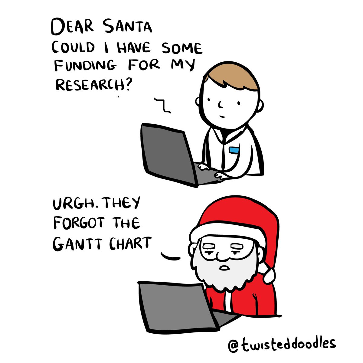 Academic Christmas letter. (Cartoon for <a href="/newscientist/">New Scientist</a> ) #AcademicTwitter