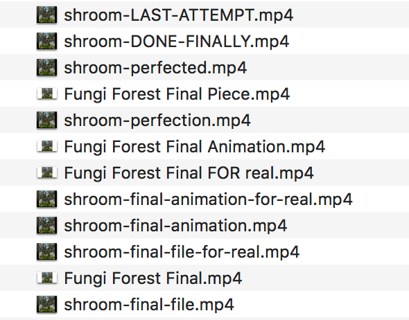 rachelryle's tweet image. gm! 🍄🦖✍🏻👧🏻❤️

Here's a frighteningly honest screenshot of a "not so fun(gi)" peek into my head, and how I show my frustration through freaking out through file naming while failing at finalizing a piece. #happensEVERYtime

Any fellow Artist feel me on this? Fess up!🙃