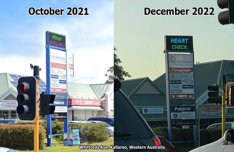 How it started.         How it’s going.