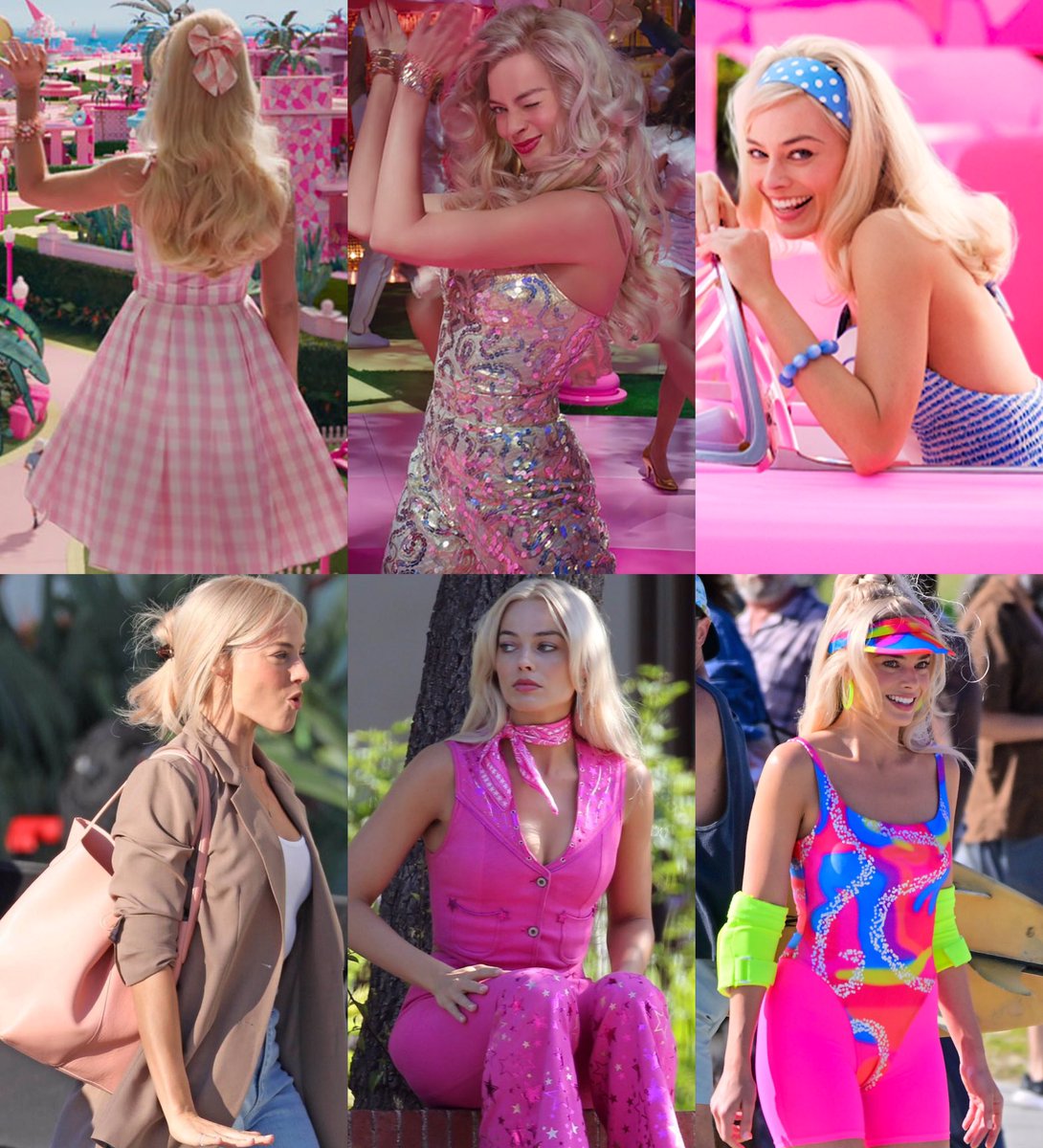 margot robbie’s outfits in greta gerwig’s barbie so far, costume design by jacquelien durran ༺☆༻