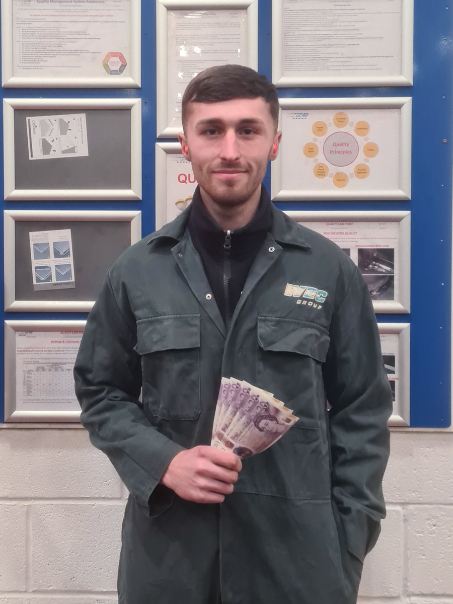 wecgroupltd's tweet image. We would like to say a huge well done to Kieran who has won the Welding Excellence Award for November and received £100!

Fantastic work Kieran, keep it up!

Interested in joining WEC Group&apos;s Welding team?⬇

wec-group.com/current-vacanc…

#WorkWithWEC #WeldingExcellence