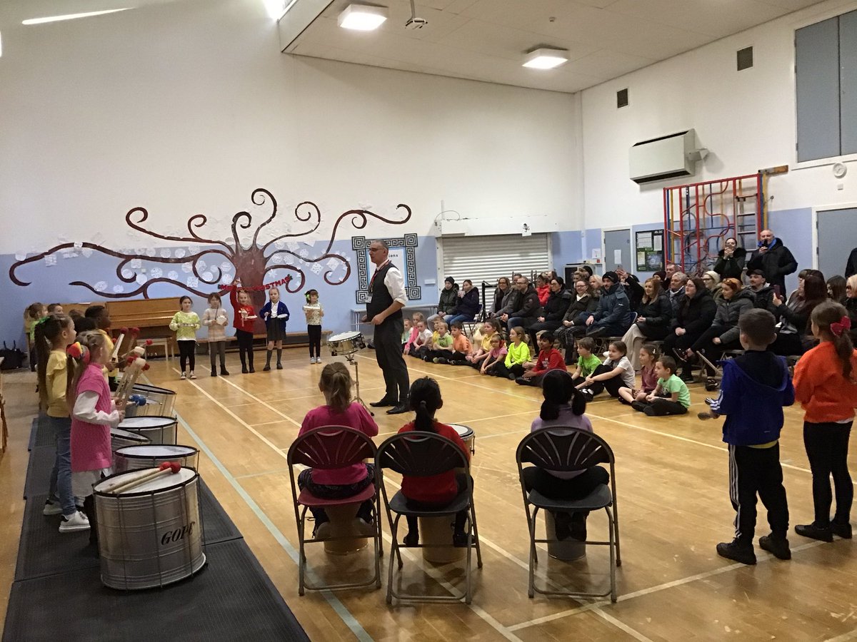 CanonYearThree's tweet photo. Year 3 did an amazing job performing at their drumming concert yesterday. Both classes have worked very hard since September learning Brazilian drumming pieces and songs. We are very proud of you all ⭐️ @CanonSharples @LT_Trust https://t.co/KlfDJmsUxK