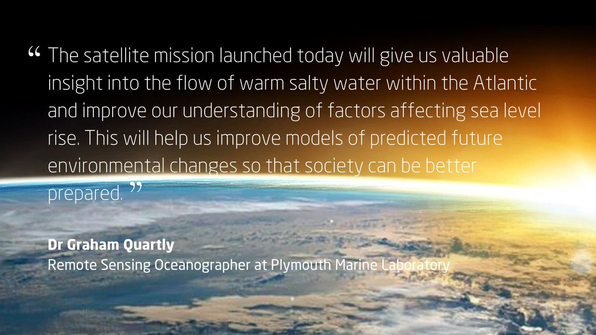 PlymouthMarine's tweet photo. Exciting day! World first #satellite mission to measure surface waters successfully launched and we can't wait to use the #data 🚀🛰️

Read more at: https://t.co/R3dDmwfAHY
 #SWOTmission #EarthObservation #EO4Good https://t.co/kUlPLrqsIX