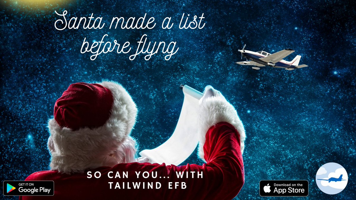 iii_software's tweet photo. Lists are great for this time of year.  Make your list in TAILWIND EFB for your next flight. https://t.co/6ApFMgMgrT