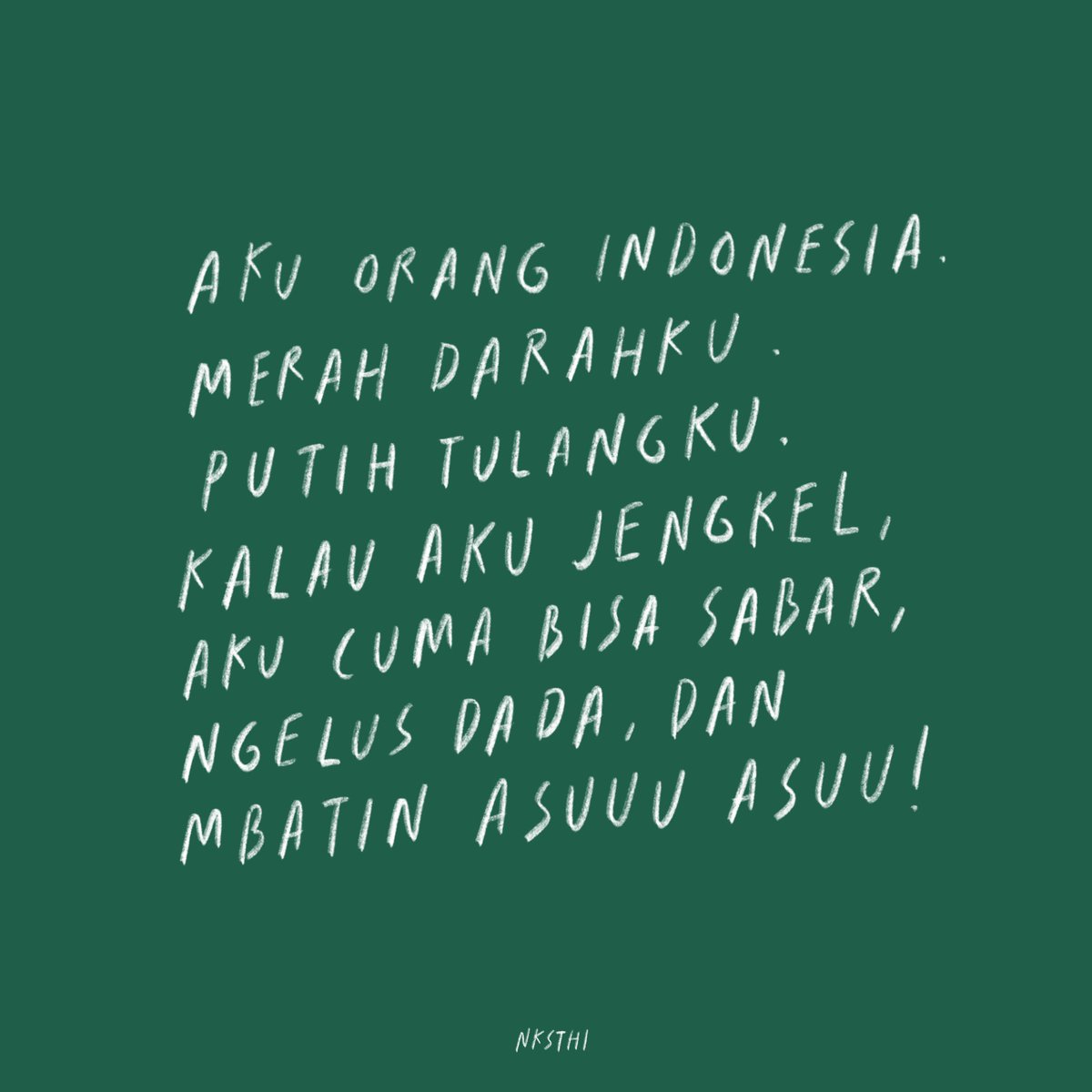 nksthi's tweet photo. Kalo jatuh cinta, cuma bisa mendem 😩 https://t.co/l6RZ7hvO5N