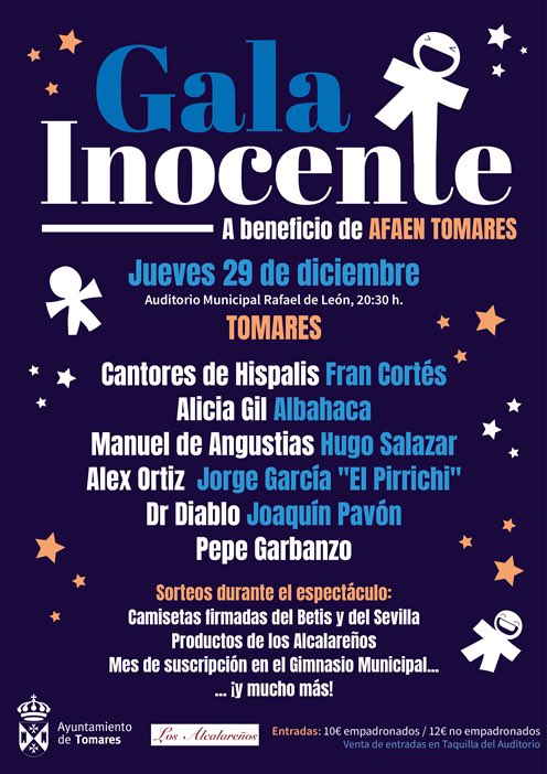 Ayuntamiento de Tomares (@tomares_es) on Twitter photo Abierta la venta de entradas para los conciertos y espectáculos de la #NavidadenTomares22💫
🌟Gala benéfica Inocente
🎤 <a href="/nenadaconte/">nena daconte</a>
🦁 Musical Rey León
🎙️ <a href="/manuellombo/">Manuel Lombo Oficial</a>
👏🏻 <a href="/DaviniaJT/">Davinia</a>
🎄 Alicia Gil
👉🏻Y muchos más…
📑 Info ➡️ tomares.es/vive-tomares/n… Abierta la venta de entradas para los conciertos y espectáculos de la #NavidadenTomares22💫
🌟Gala benéfica Inocente
🎤 <a href="/nenadaconte/">nena daconte</a>
🦁 Musical Rey León
🎙️ <a href="/manuellombo/">Manuel Lombo Oficial</a>
👏🏻 <a href="/DaviniaJT/">Davinia</a>
🎄 Alicia Gil
👉🏻Y muchos más…
📑 Info ➡️ tomares.es/vive-tomares/n…