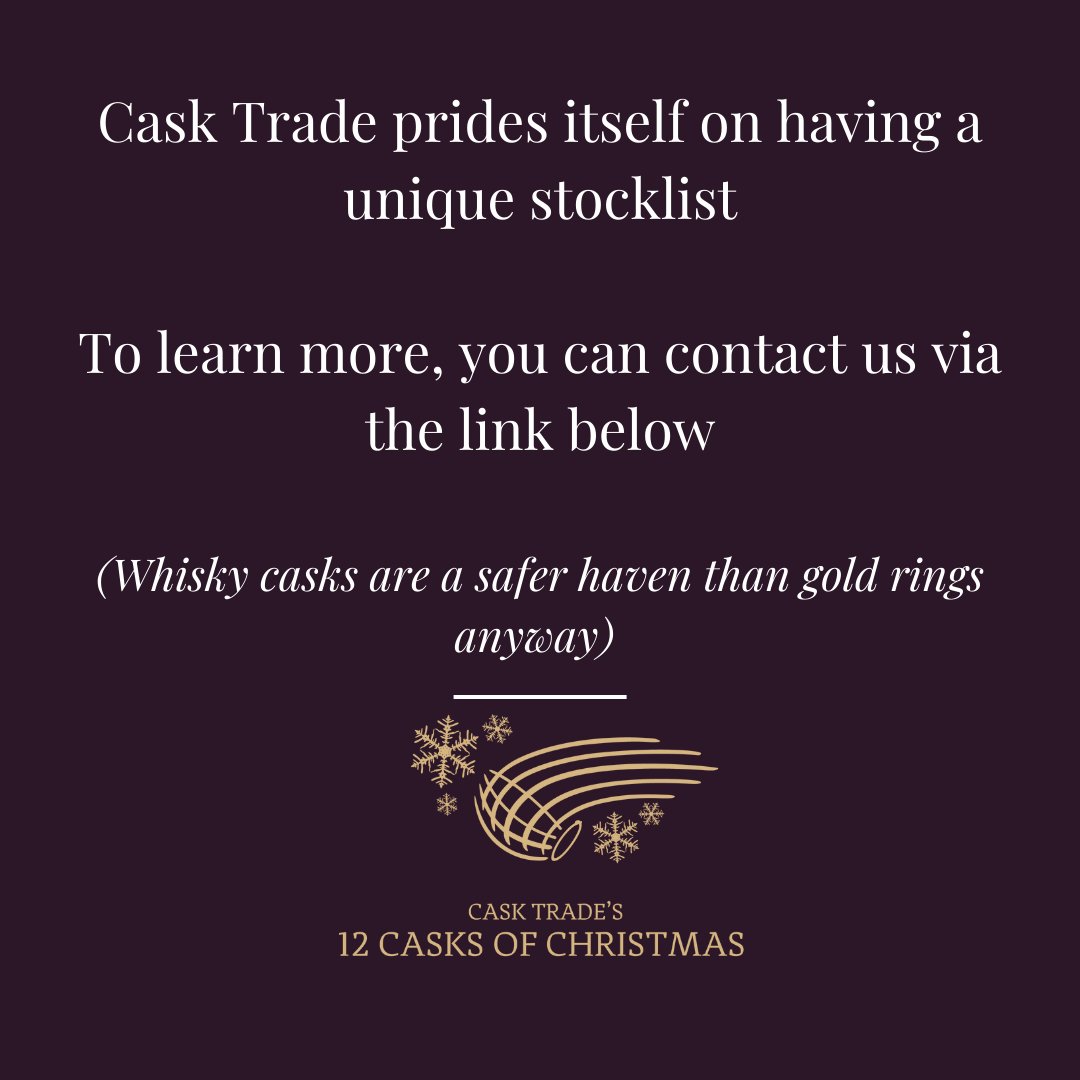 On the fifth day of the 12 Casks of Christmas we welcome...Jura!
We are proud to have <a href="/jurawhisky/">Jura Whisky</a> casks on our stocklist. If you are interested in learning more about Jura or other casks we have available, click the link below.

casktrade.com/our-stock/

#Jura #12CasksofChristmas
