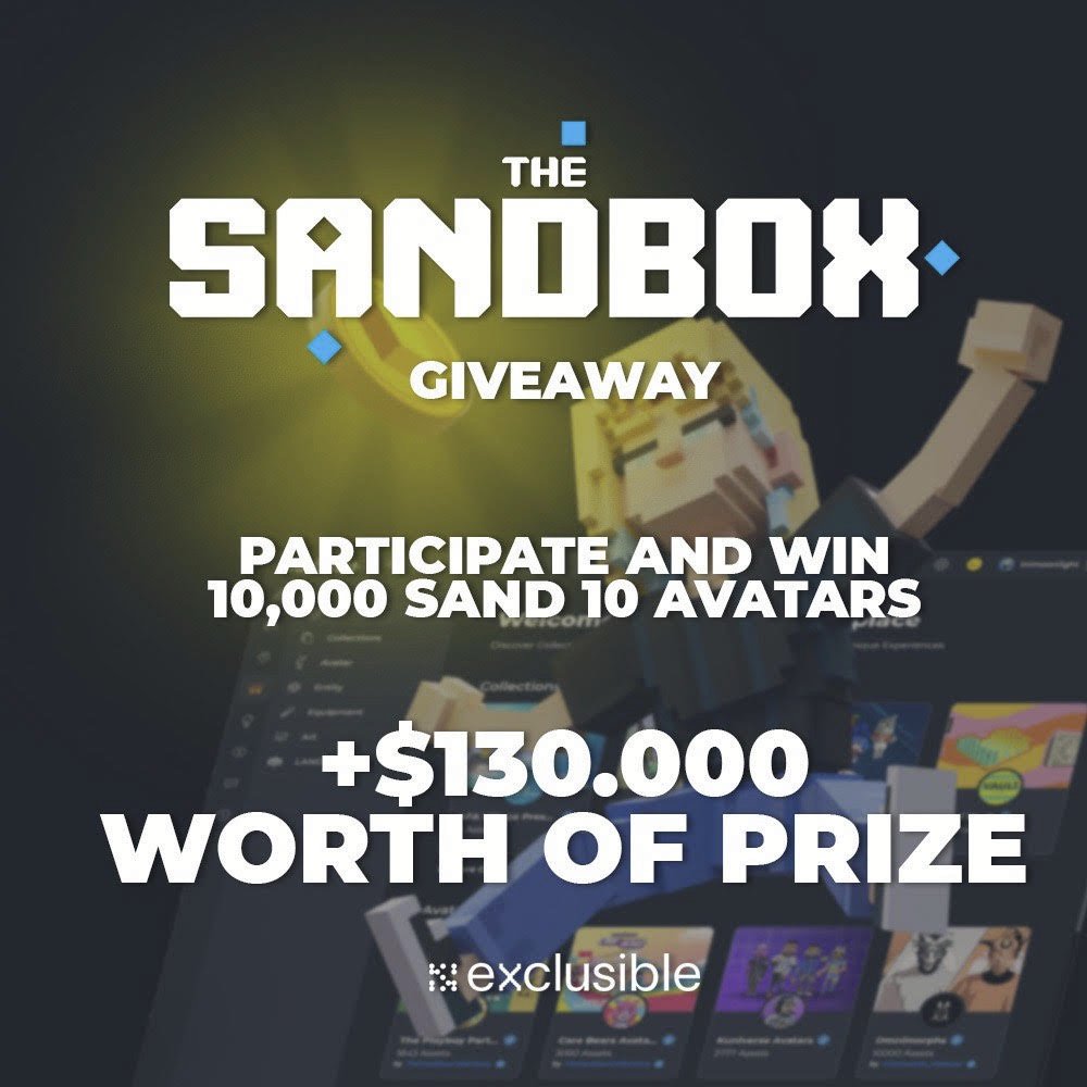 We're excited to announce our No Bear for New Year Giveaway 🎆 with <a href="/exclusible/">Exclusible</a>! 

Enter now for a chance to win 10,000 $SAND tokens and 10 #NFT avatars! Plus a total prize pool of over $130,000. 

Enter here: gleam.io/zcrZ7/no-bear-…

#NoBearForNewYear