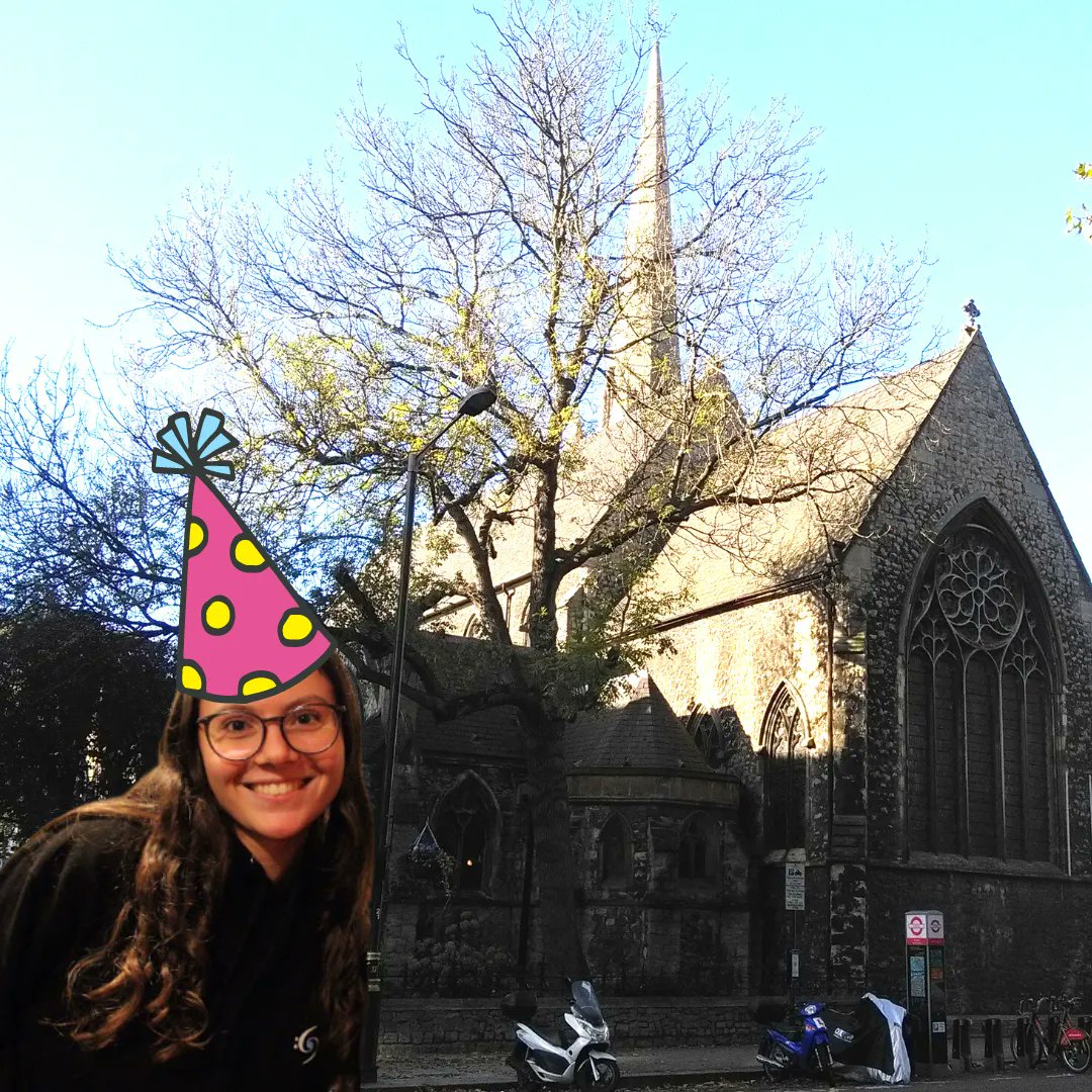 ulsymphony's tweet photo. 🎉Why is Lavinia wearing a party hat, you ask? Well... we're very happy to announce that we've found a new home❗️

⛪️We can't wait to rehearse in the beautiful St Gabriel's Church in Pimlico (pictured below) from January onwards! https://t.co/rIjsww2Bka