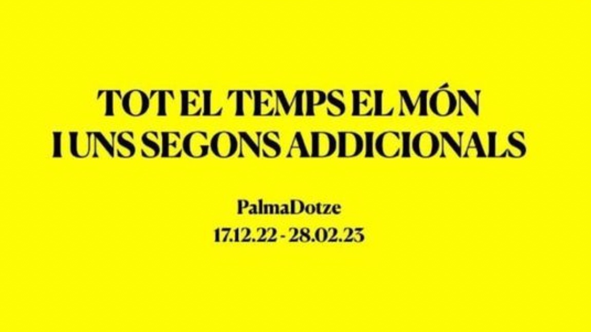 🗓 Demà <a href="/palmadotze/">pilar carbonell</a> inaugura “Tot el temps del món i uns segons addicionals”, comissariada per Alexandra Laudo: . Amb la participació de Minja Gu, Violeta Mayoral, Mariona Moncunill, Pedro Torres i Ignacio Uriarte. 
+ info bit.ly/3iYKTZM
Ens veiem a la galeria! 🌱