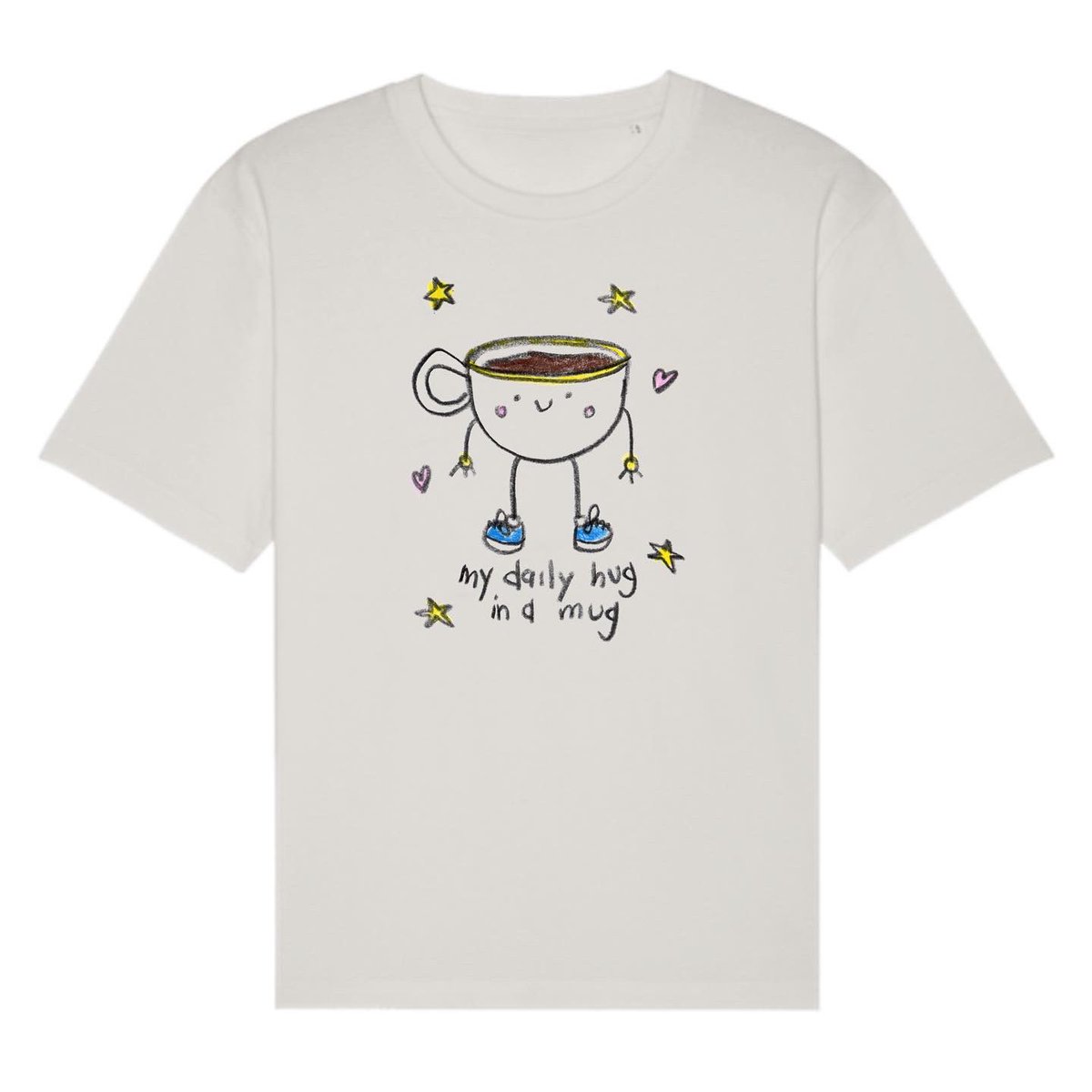 a hug in a mug ☕️ 🖍️ I’ve teamed up with @weprintsocial to release a new tee! It’s inspired by my love for coffee ❤️ 100% of the proceeds are going towards Solas Cancer charity. A voluntary run charity for helping cancer patients on a daily basis ❤️ weareprintsocial.com/campaigns/a-hu…