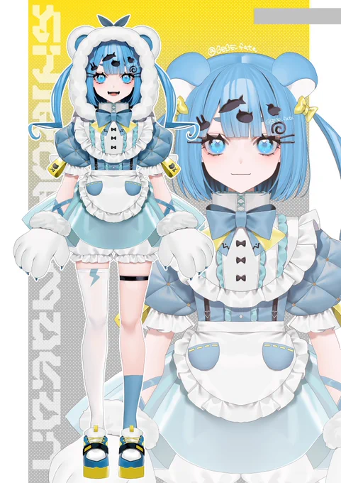 かわいく描けた趣味Vしろくまちゃん 