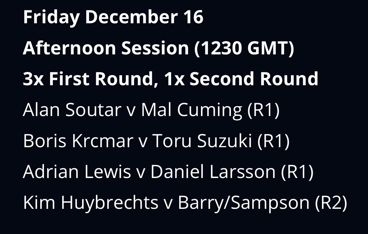 Darts shop WA101BD (@dartsshopsth) on Twitter photo #WIN A #FREE Set of <a href="/KimHuybrechts/">Kim-Dana Huybrechts</a> Bulls darts , Simply predict the score, 1st to 3 Sets, Predict Before 1st darts thrown this afternoon ? #Rt & follow us , Kim is due on around 3pm , if more than one winner , Will do a draw #CazooDarts #DartsWorldChamionships Good luck all #WIN A #FREE Set of <a href="/KimHuybrechts/">Kim-Dana Huybrechts</a> Bulls darts , Simply predict the score, 1st to 3 Sets, Predict Before 1st darts thrown this afternoon ? #Rt & follow us , Kim is due on around 3pm , if more than one winner , Will do a draw #CazooDarts #DartsWorldChamionships Good luck all
