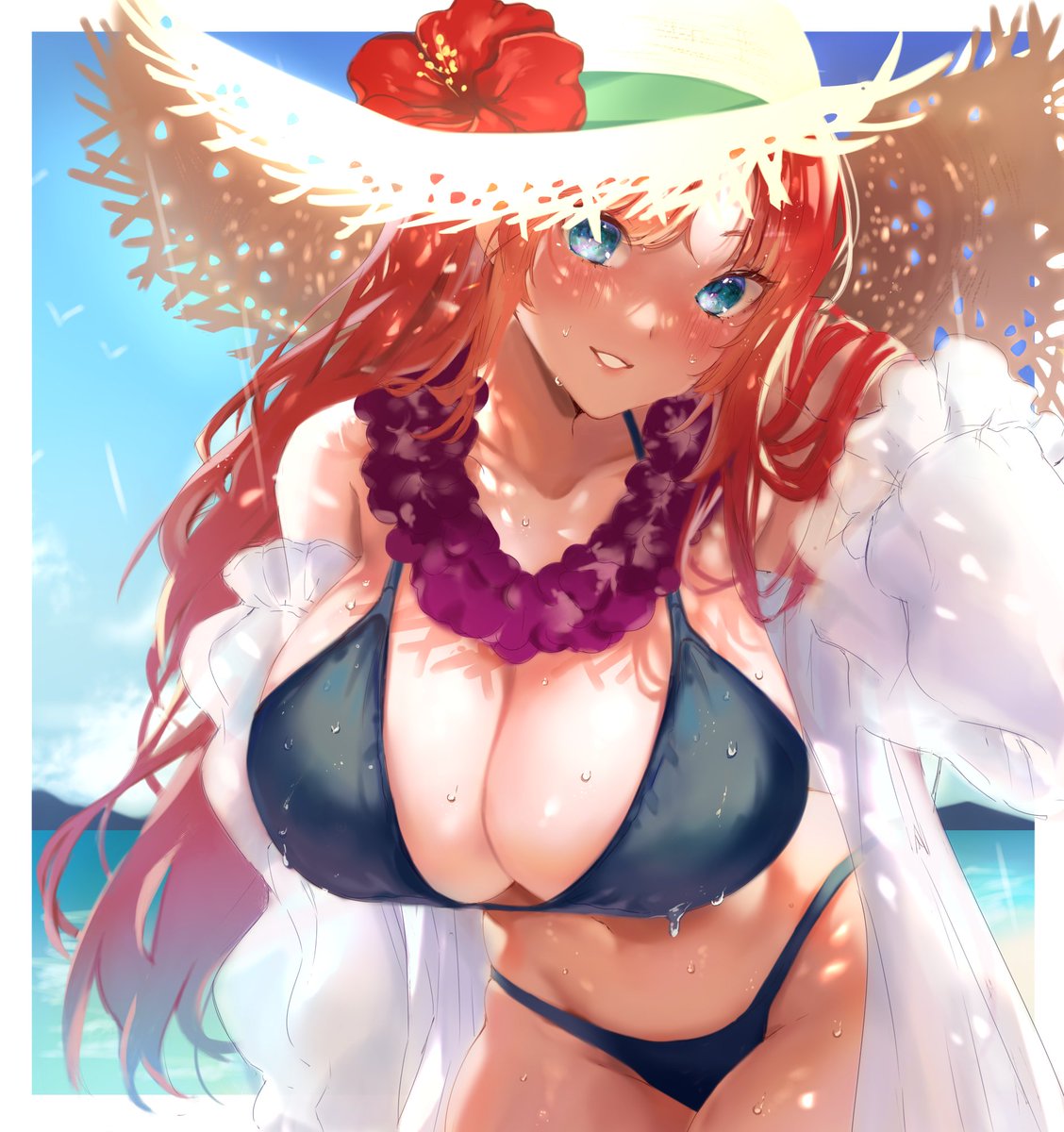 hyn_uka's tweet photo. #東方 #東方Project #紅美鈴 #ビーチ #夏 #hongmeiling #Touhou #touhouproject https://t.co/jTtNO95Ukn