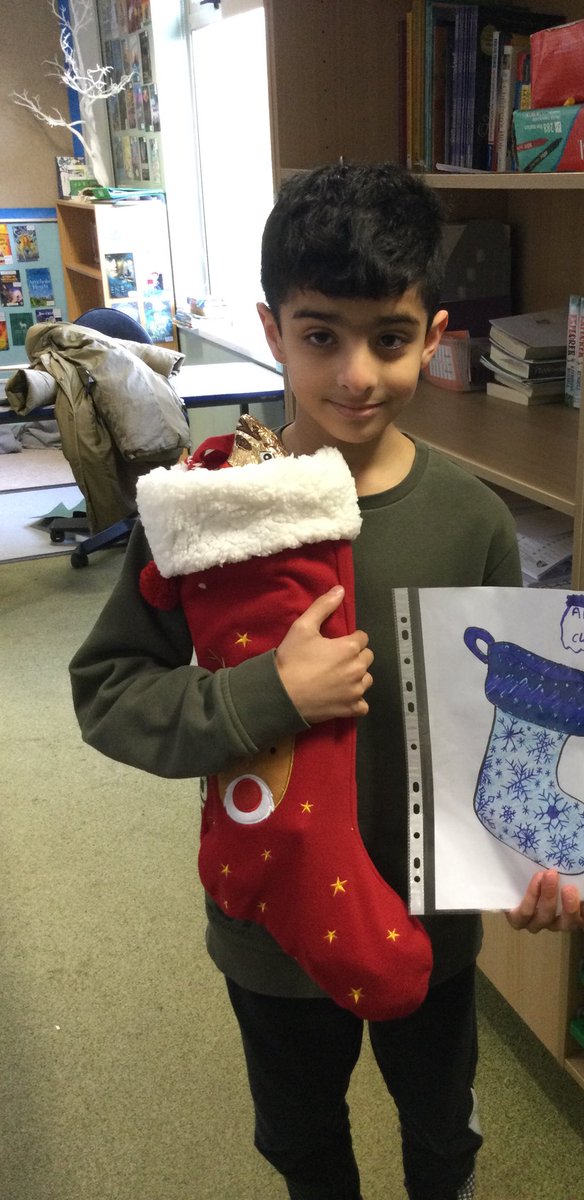 Well done A for winning the design a stocking competition organised by <a href="/POWindmill/">Parents of Windmill</a> 🎅🏼🎄❄️