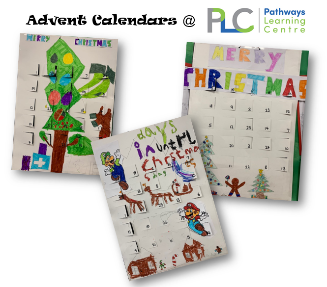 PLC_Pathways's tweet photo. Merry Christmas to all our students, their families and our fellow professionals from @PLC_Pathways ! Our Primary students have created these fantastic advent calendars to help us countdown the days! https://t.co/nkfcaBctkk
