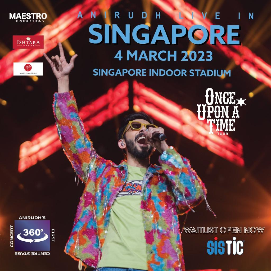 Rockstar @anirudhofficial 's first 360° Centre Stage Concert!!💥

@anirudhofficial , It's going to be even crazier!!❤🤌😭

#OnceUponATimeTourSingapore 
#OnceUponATimeTour #Anirudh #AnirudhRavichander #AnirudhLiveInSingapore