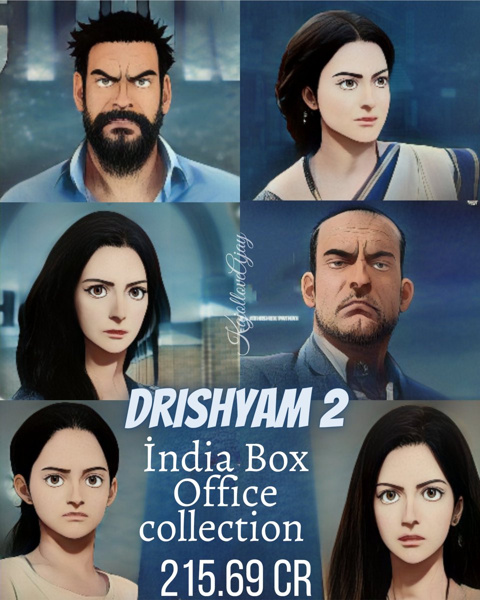 #drishyam2 is unstoppable ☄️☄️☄️☄️☄️
@ajaydevgn #AkshayeKhanna #Tabu @shriya1109 #RajatKapoor @ishidutta #MrunalJadhav  #BhushanKumar @KumarMangat #KrishanKumar @andhareajit @ThisIsDSP #SanjeevJoshi @AChowksey  @PanoramaMovies @Viacom18Studios @TSeries @PanoramaMusic_