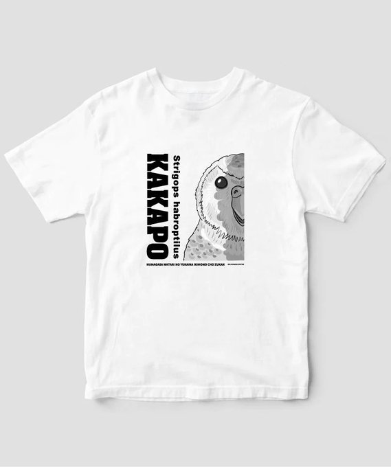 Tシャツ全12種のうち2種がカカポとはなかなか偏っているな。きっとカカポに対する思想が強いやつが提案したのだろう。まぁ私だけど(どっちも通るとは…) 