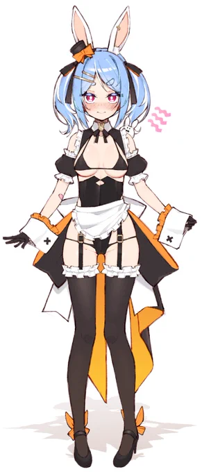 It's a... maid. #兎田ぺこら新衣装予想 #ぺこらーと 