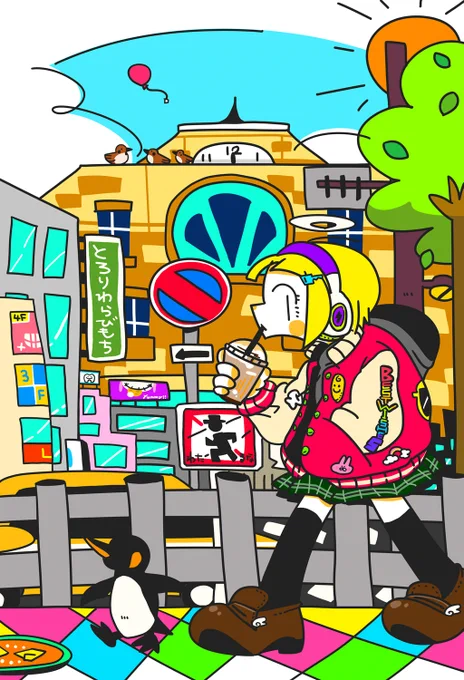 旭川市にオープンした「とろり天使のわらびもち」さんのお手伝いをさせていただきました!こちらのイラストがなんと!枚数限定でポイントカードとして使用されてるみたいです!手にした方いましたか?#わらびもち#とろり天使のわらびもち 