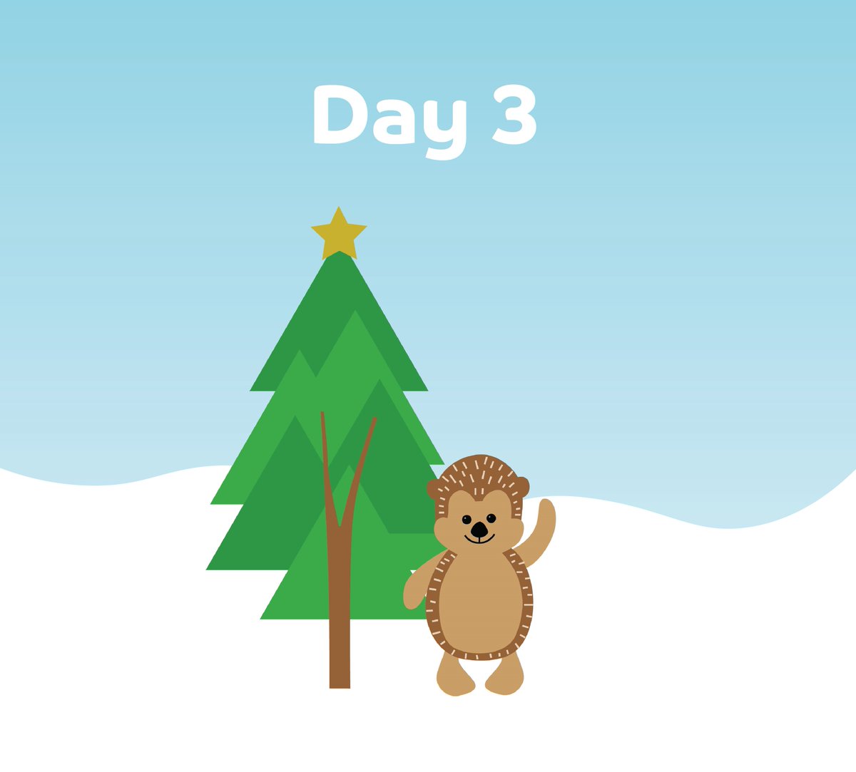 Day 3 of Beattie's Christmas Countdown! 🎄🦔 Riddle 3 - I get chopped down, decorated all over and I have wings on top. What am I? <a href="/weareoneren/">OneRen</a> <a href="/RenCouncil/">RenCouncil</a>