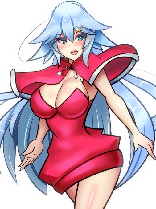 クリスマス仕様の白雪さんを描きました～

「クリスマスというのは大切な人へ贈り物をする記念日と聞きました。贈り物は…わたしです♡」 