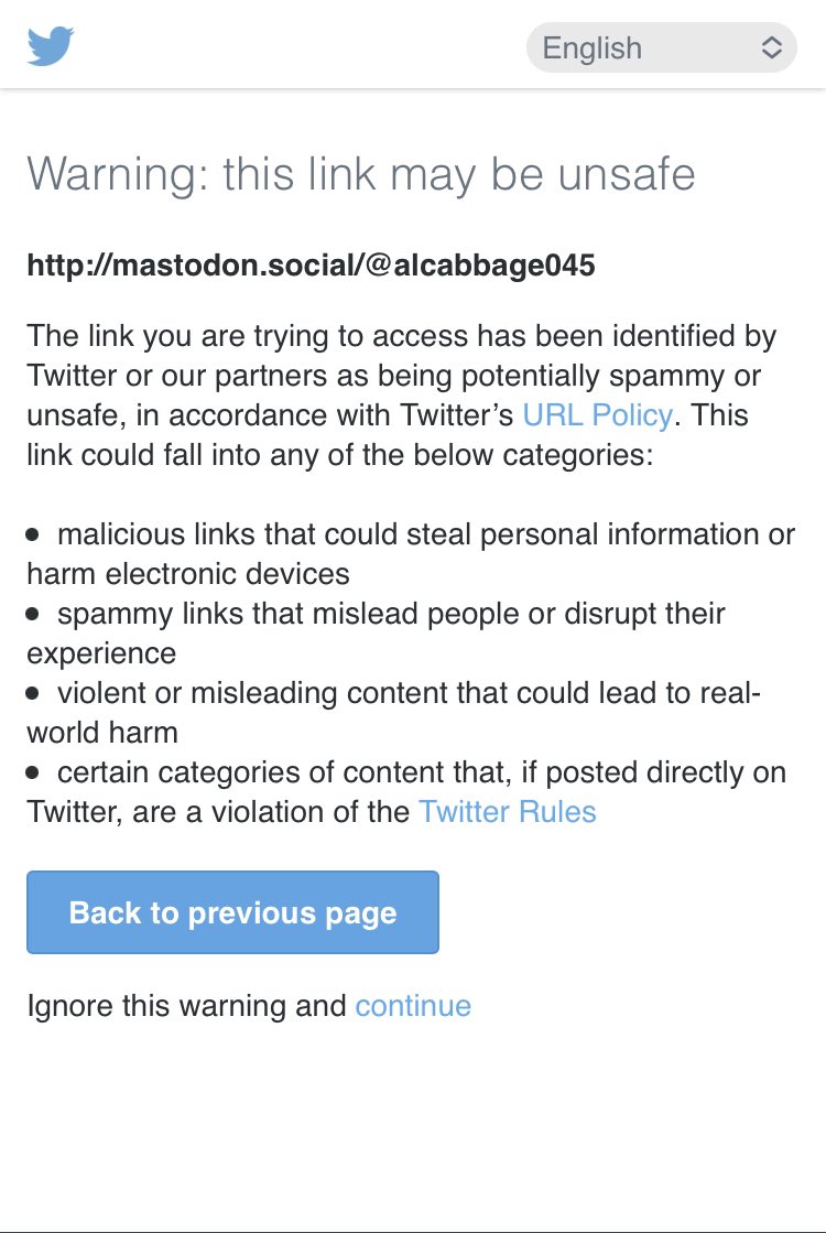 This is what happens when you click on the proboscidean app link in my profile

They forgot to add the category: “Hurts the feelings of the manbaby in charge by directing people to flee the ship he’s sinking”