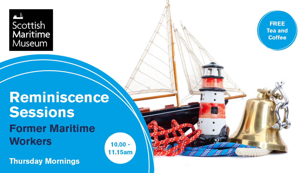Scotmaritime's tweet photo. Did you formerly work in the maritime industry? Come along to our reminiscence sessions on Thursday’s to share stories, listen and connect with others &amp; explore objects from the Museum’s collection. Sessions are FREE but places are limited.
To book : https://t.co/VI44BfOpeQ https://t.co/ePdzXVsGxN