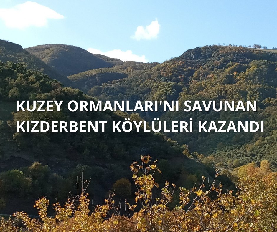 kuzeyormanlari's tweet photo. “Kızderbent kazandı, biz kazandık!”

Kuzey Ormanları'nı ve köy kırsalını tahrip edecek taş ocağına karşı mücadele eden Kızderbent Köyü Halkı kazandı. Mahkeme, Kocaeli Karamürsel mevkilerimize açılması planlanan projenin ÇED olumlu kararını iptal etti.

https://t.co/xsJHQX4HGR https://t.co/rlSBjMiH9f