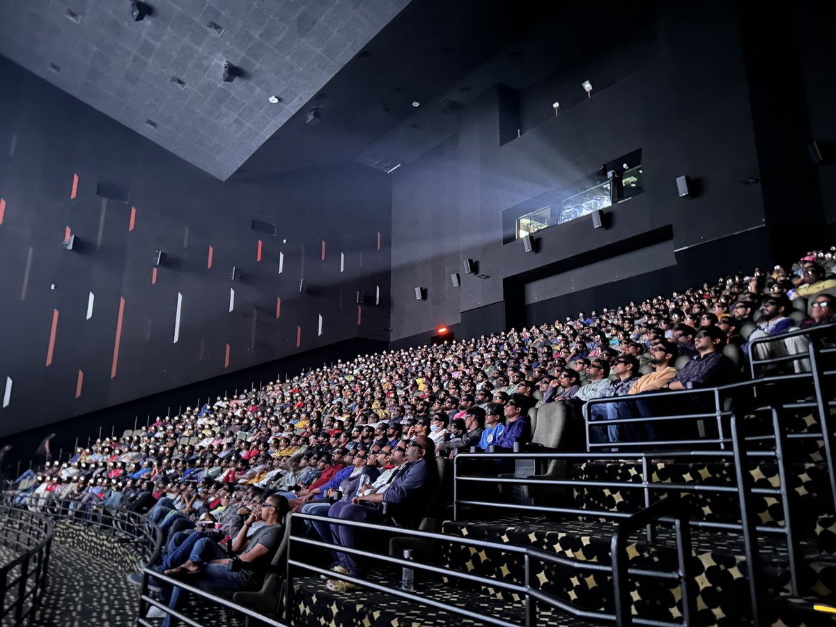 ursmohan_kumar's tweet image. Everyone enjoying #AvatarTheWayOfWater on #PrasadsLargeScreen #PrasadsCinematicExperience #Dolby3DGlasses #DolbyAtmos #QSC