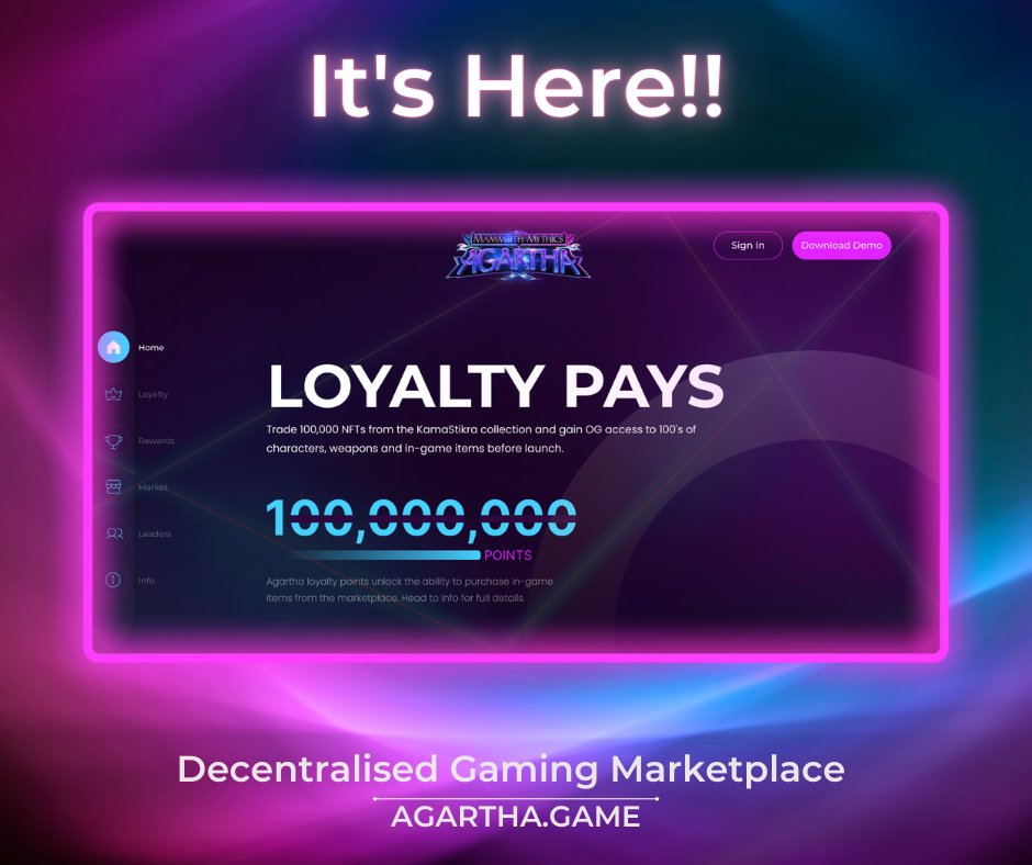 The blend action to activate the two smart contracts is here - neftyblocks.com/c/agarthagames…
<a href="/neftyblocks/">NeftyBlocks</a> is the #1 trade to Earn marketplace for buying, selling and creating digital collectibles. <a href="/AgarthaGame/">Agartha</a>