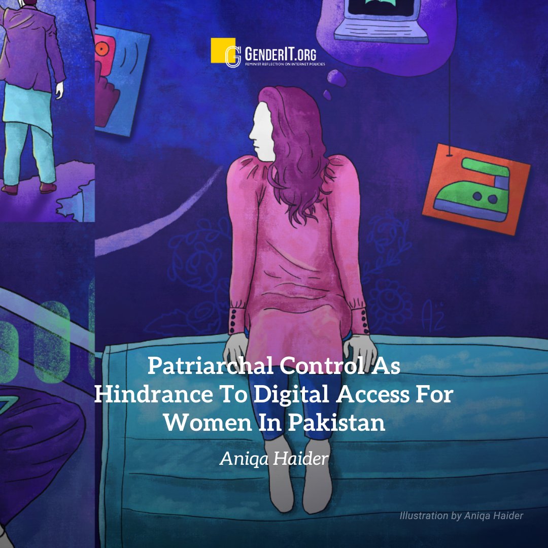 GenderITorg's tweet photo. 🎨NEW: Many women live under patriarchal control &amp; depend on family for their digital access in #Pakistan. As a result, they not only lose comms &amp; education opportunities, but many have lost their lives due to #GenderDigitalDivide

@no_one_fancy highlights
https://t.co/tRkHDBuUU9 https://t.co/feXEbuTPfU