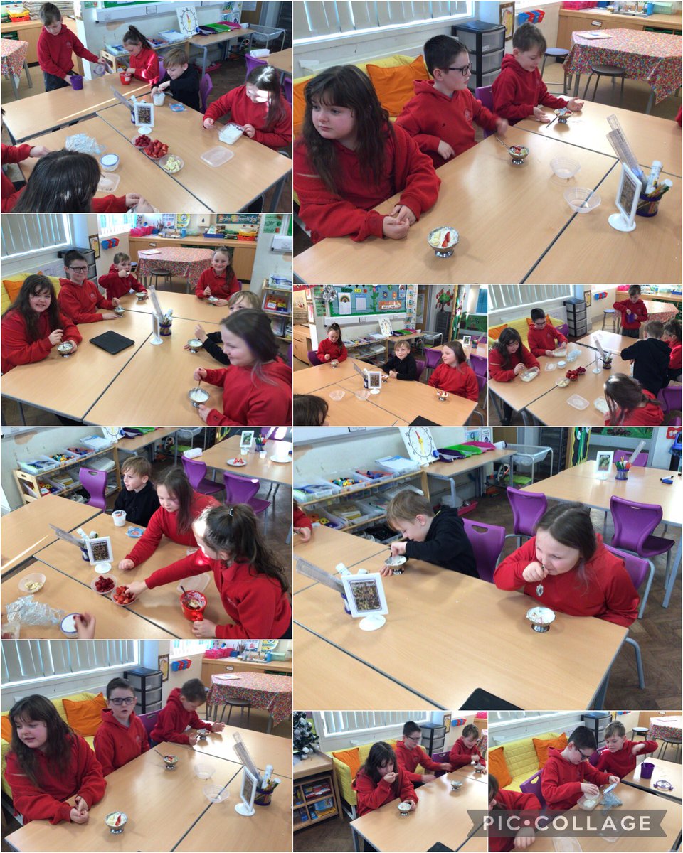 YsgolyFelin's tweet photo. Blwyddyn 3 a 4 yn mwynhau gwneud a blasu ceirch dros nos fel byrbryd iachus ๐๐๐ซ #ceirchdrosnos #ffrwythau #blasu https://t.co/hhHKRIiYG5