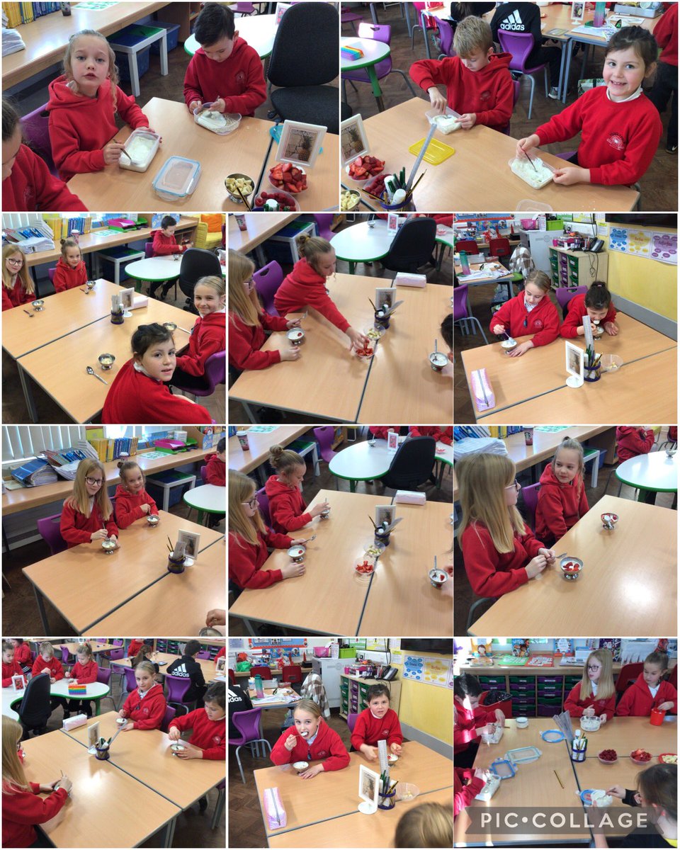 YsgolyFelin's tweet photo. Blwyddyn 3 a 4 yn mwynhau gwneud a blasu ceirch dros nos fel byrbryd iachus ๐๐๐ซ #ceirchdrosnos #ffrwythau #blasu https://t.co/hhHKRIiYG5