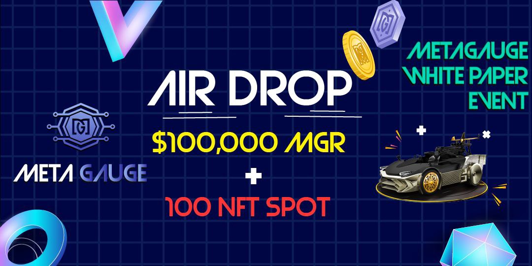 🎉Metagauge Airdrop Event [2]🎉

🗓Period : Dec 16th.2022 ~ Dec 21th.2022
🎁Reward : $MGR + NFT
🏆Winner : 200 $MGR x 150
🏆Winner : 10AD / 30OG / 60WL
💌First come participants : 10 $MGR x 4,000
🙌Announcement : Dec 21th

Link : gleam.io/qBE7k/metagaug…

#metagauge #airdrop #bsc