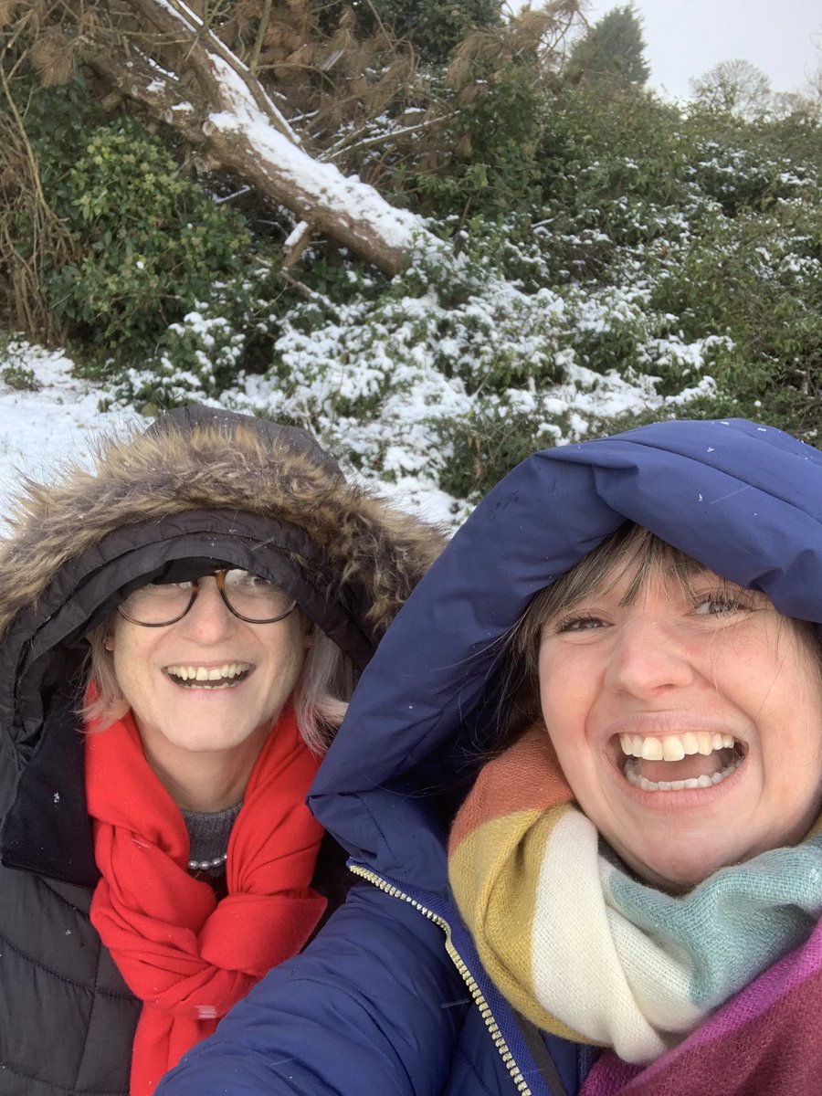 Our occupational therapists Jo and Jill met for clinical supervision yesterday - glad to see they found some time for walking in a winter wonderland!💕🎄❄️